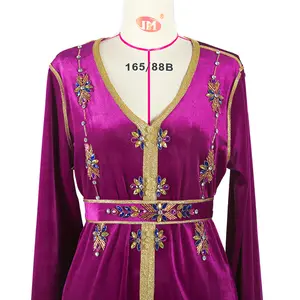 2023 Abaya Dubai Travel Hand Sewn Drill Dress Abaya Muslim Wedding Dress Kaftan Wholesale jalabiya