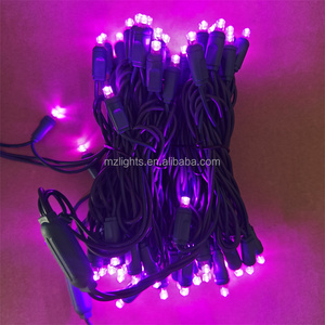 Thương mại ngoài trời 70 đèn 5 mét góc rộng hình nón Led Mini giáng sinh chuỗi ánh sáng màu tím 4 ''khoảng cách - Product Image 3