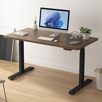 Bureau assis-debout électrique en acier de haute qualité pour bureau commercial, extensible, assemblage requis