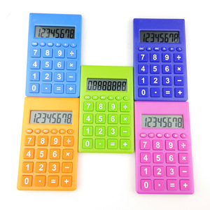 Calculatrice miniature colorée Kk-5145, 8 chiffres, alimentée par piles, cadeau pour étudiants, avec option d'impression de logo - Product Image 2
