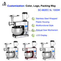 Robot culinaire SOHEF prêt à être expédié, 5L 6.5L en stock, livraison rapide pour les commandes urgentes, robot culinaire 3 en 1