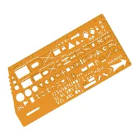 Règle en plastique translucide pour le dessin architectural, avec conception créative et design raffiné R58