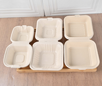 Contenitori per Catering Biodegradabili in Bagassa SINCERE, Eco-Friendly, 9 Pollici, Scatole Monouso per Pranzo e Cena