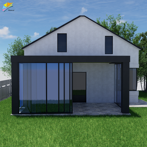 Современный уличный навес Hanrui DIY из алюминия для сада и двора, солнцезащитная комната/павильон со стеклянной дверью - Product Image 6