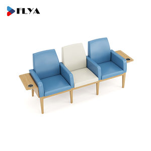 3-Seater หนังสำหรับโรงพยาบาลสำนักงานบริเวณเก้าอี้ห้องรอของธนาคารสนามบินคลินิกผู้ป่วย - Product Image 5