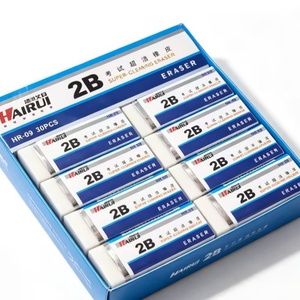 Fournitures de papeterie de haute qualité, gomme à effacer pour crayons 2B TPR pour enfants, gomme à effacer personnalisée pour le dessin, gomme blanche pour le bureau et l'école - Product Image 2
