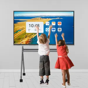 Nhà máy trực tiếp 65 75 86 100inch tương tác màn hình phẳng đa màn hình cảm ứng kỹ thuật số bảng trắng bảng thông minh cho giáo dục