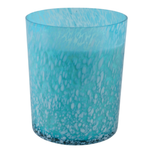 Candela Profumata in Vetro Maculato Grande, Votiva Decorativa per Uso Interno ed Esterno - Product Image 2