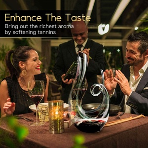 2024年ホットセール商品 Ama手吹きU字型デカンター 手作りワイングラス カラフェ プレミアム品質ワインデカンター - Product Image 6