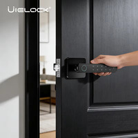 Cerradura de Puerta Biométrica Inteligente TTlock Tuya con Control por Aplicación, Cilindro de Grado C para Puerta de Madera