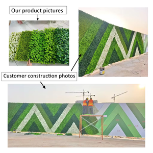 Plante suspendue en herbe artificielle anti-UV, mur végétal <span class=keywords><strong>artificiel</strong></span> en herbe verte pour la décoration de la maison - Product Image 5