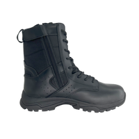 Bottes de sécurité montantes unisexes en cuir microfibre, résistantes, imperméables, avec embout en acier, pour la forêt, vente en gros