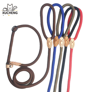 Zware Gevlochten Slip Loden Hondenriem Verstelbare Lus Kraag Training Snap Haak Linten Nylon Ontsnapping Hondenriem - Product Image 2
