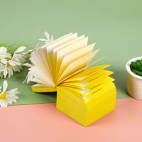 Bloc de Notas Adhesivas Cuadradas Personalizadas con Base de Madera, Notas Adhesivas Promocionales con Base de Madera