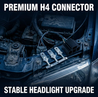 Connecteur mâle H4 pour automobile, 3 broches, contact en cuivre, adaptateur de prise de phare pour harnais de câblage de lampe au xénon HID LED, 12V 3A
