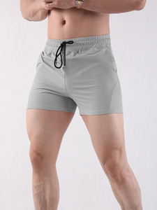 Pantalones Cortos Deportivos Casuales de Cintura Media para Hombre, de Alta Calidad, con Logotipo Personalizado, Color Sólido, 100% Poliéster, Secado Rápido y Transpirables - Product Image 6