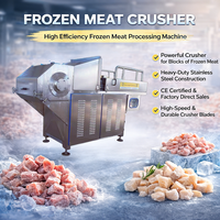 Machinerie de transformation de viande congelée à haute efficacité, congélateur industriel, broyeur de viande, acier inoxydable 304, coupe-viande congelée
