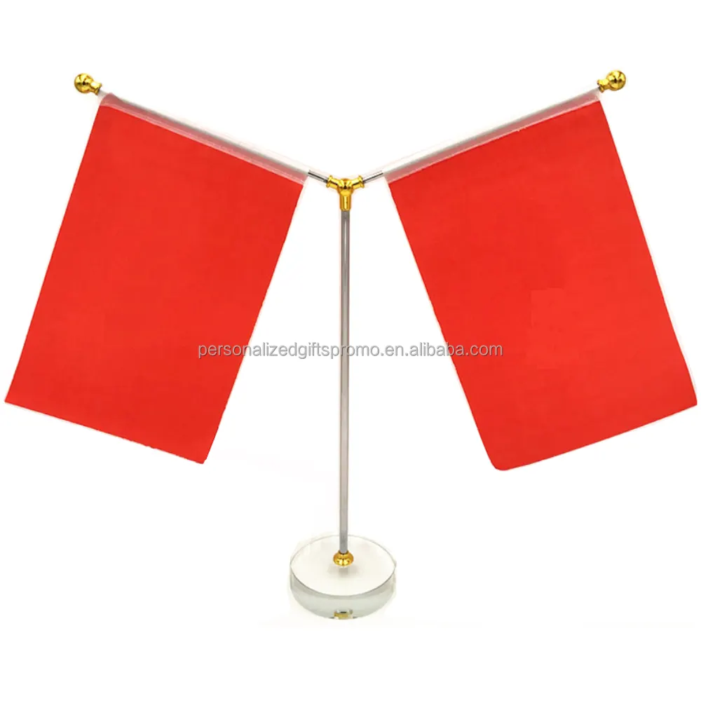 Vlag Accessoires Tafelblad Kits Twee Enkele Kantoor Achteruit Banner Kits Met 11 Inch Standpole