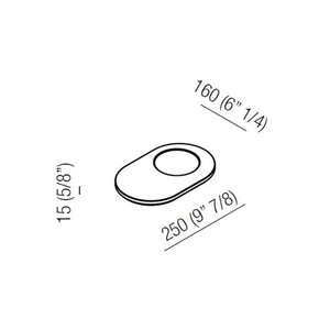 Agape costellazione di mobili da bagno elegante vassoio Design per bagni eleganti - Product Image 3
