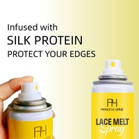 Spray fixant pour perruque en dentelle à séchage rapide 230 ml, marque privée, finition naturelle, spray de fixation pour perruque en dentelle frontale