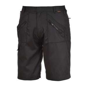 PORTWEST - S889BKRXS Action black <b>shorts</b> - EAN 5036108157525 WORK <b>TROUSERS</b> WORK <b>SHORTS</b> - Product Image 1