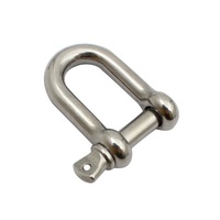 Manille en D forgée en acier inoxydable 304 avec goupille à vis pour ancre de bateau, quincaillerie marine, neuve
