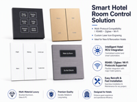 Interrupteur intelligent Zigbee pour hôtel, prise et interrupteur intelligents pour hôtel avec système d'éclairage intelligent pour hôtel et commande vocale