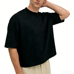 Camisetas Personalizadas al por Mayor, Camisetas Boxy de Gran Gramaje, Camisetas Oversize Estilo Streetwear, Camisetas con Lavado Ácido, Camisetas Lisas Cortas para Hombre - Product Image 6