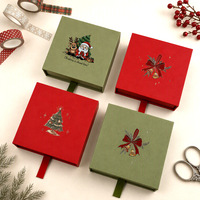 Boîtes cadeaux flottantes personnalisées pour bijoux en carton imprimé UV avec film PE et ruban de tirage