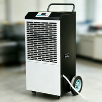Déshumidificateur industriel électrique de type chariot 158L/J Haute Efficacité Mobile Commercial Entrepôt Usine Sécheur d'Air Humidificateur