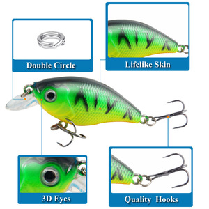 Leurre crankbait Rocking Little Fatty 60mm 6.8g pour la pêche au bar en eau moyenne - Product Image 4