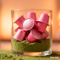 Capsules de thé matcha personnalisées OEM, label privé, matcha de qualité cérémonielle, 2g/capsules, capsules de thé matcha