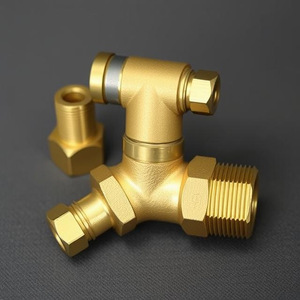 Pièce pneumatique en laiton résistante de garnitures pour les connexions sûres et antirouille fortes dans des pièces pneumatiques de machines industrielles - Product Image 5