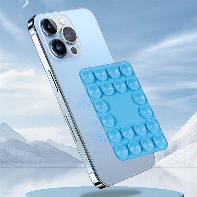 Anti-Slip Mobile Accessories Phone Sticky Stand Flexible Silicone Grip Silicone Suction Cup Phone Holder Phone Mounts