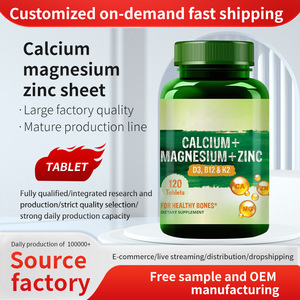 OEM <span class=keywords><strong>calcio</strong></span> <span class=keywords><strong>magnesio</strong></span> <span class=keywords><strong>zinc</strong></span> tabletas vitamina D3 Halal salud inmune suplemento 10mg 25mg <span class=keywords><strong>Calcio</strong></span> <span class=keywords><strong>magnesio</strong></span> <span class=keywords><strong>y</strong></span> <span class=keywords><strong>zinc</strong></span> tabletas - Product Image 2