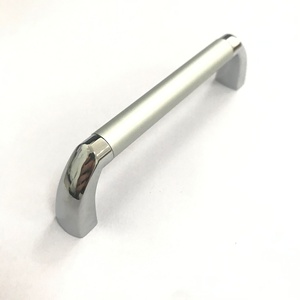 Thiết kế mới đôi màu Chrome + Bạc tủ xử lý hợp kim kẽm zamak Kim Loại tủ kéo xử lý - Product Image 2