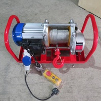 Palans électriques à câble de 500 kg de style italien, 220V/380V avec roues métalliques, télécommande sans fil en option