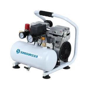 Portable mini kompressor de ar AC220V 50HZ 5L tank 0.75kw 1hp stille oil free air kompressor aus china