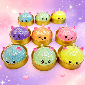 Jouets à presser <span class=keywords><strong>licorne</strong></span> 8,5 cm, en forme <span class=keywords><strong>de</strong></span> boulette <span class=keywords><strong>mystère</strong></span>, pâtons vapeur Bao avec visage souriant, jouets anti-stress alimentaires avec kit <span class=keywords><strong>de</strong></span> cuisson vapeur - Product Image 3