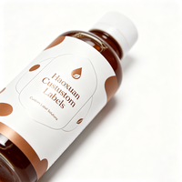 Etiquetas para Botellas de Concentrado de Té Haoxuan OEM, Película Mate de PET Blanca, Adhesivos Impresos con UV Localizado, Resistentes al Agua
