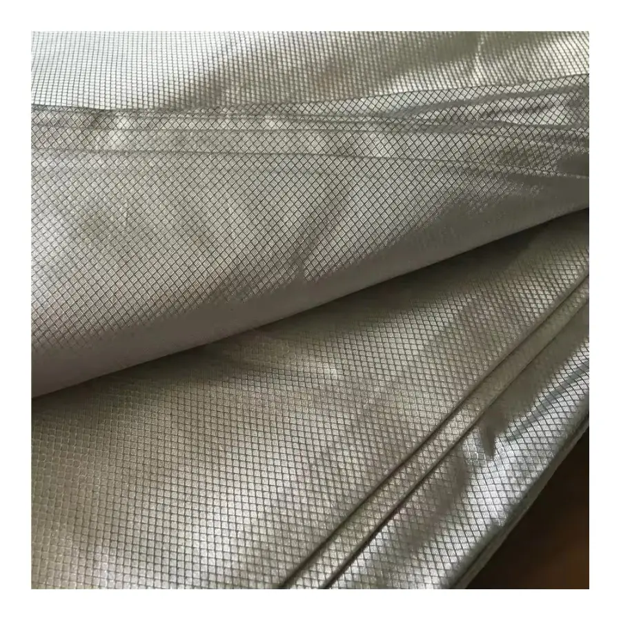 100% fibra de prata radiação blindagem material 100% tecido de malha de fibra de prata