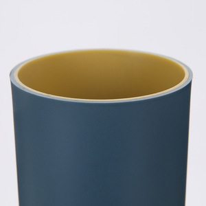 Dual Color Toothbrush Cup Plastic Mouthwash Cup For Bathroom Sink Single Holder Solid Color Design - Product Image 4