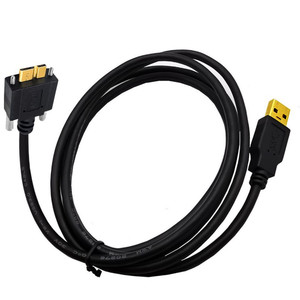 <b>Usb</b> 3.0 Am To <b>Micro</b> <b>B</b> Data Cable With Screw Lock For Camera 0.3M 1M 1.8M 3M 5M - Product Image 3