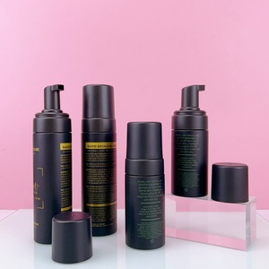 Frosted Black Foam Pump <b>Bottle</b> 100ml 120ml 150ml 200ml <b>Empty</b> Matte Black <b>Plastic</b> <b>Bottle</b> for Cosmetic Face Foaming Dispenser - Product Image 3