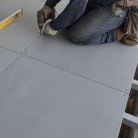 Panneau de sol extérieur en fibrociment sans amiante 22 mm, rainuré et à languette, texture de terrasse