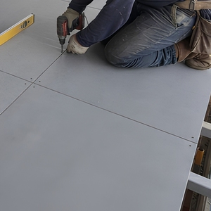 Panneau de sol extérieur <span class=keywords><strong>en</strong></span> fibrociment sans amiante 22 mm, rainuré et à languette, texture de <span class=keywords><strong>terrasse</strong></span> - Product Image 4