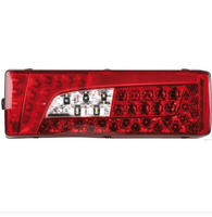 2241859 Luz Trasera LED de Alta Luminosidad Sin Placa de Matrícula con Función de Zumbador+Reversa, Conjunto de PC de Buena Calidad con Certificación E-mark para SCANIA