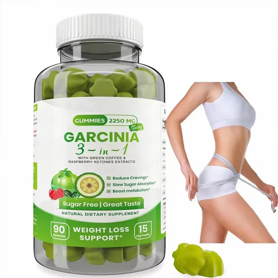 Oem Suikervrije Carcinia Cambogia Pil Snel Afslanken Vetverbrandend Gewichtsverlies Detox Afvallen, Boost Metabolisme Carcinia Gummies