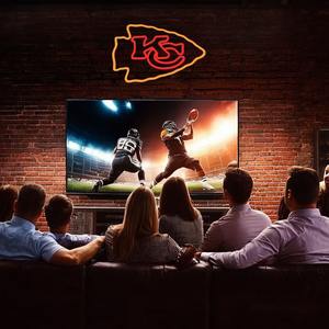 ป้ายไฟนีออนรูปทีมฟุตบอลรักบี้ โลโก้ทีมชีฟส์ คีซี ไฟ LED ใช้พลังงานจาก USB ปรับความสว่างได้ ตกแต่งผนังบ้าน ห้องนอน ห้องชาย บาร์ - Product Image 5