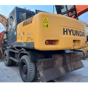 Excavadora de ruedas Hyundai 210W-7 usada de alta calidad, engranaje de bomba Cummins, alto rendimiento, 220-7, maquinaria de construcción de 22 toneladas, Corea - Product Image 1